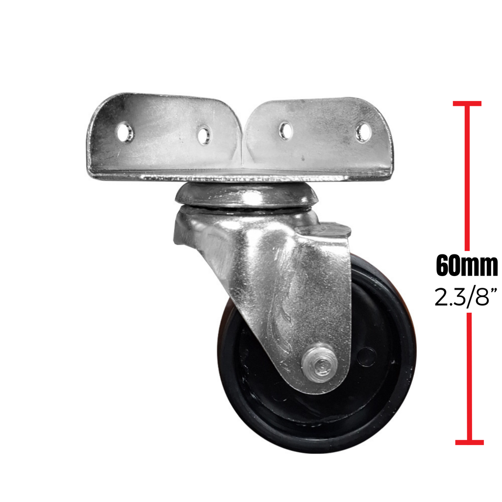 Swivel caster in polypropylene with 2