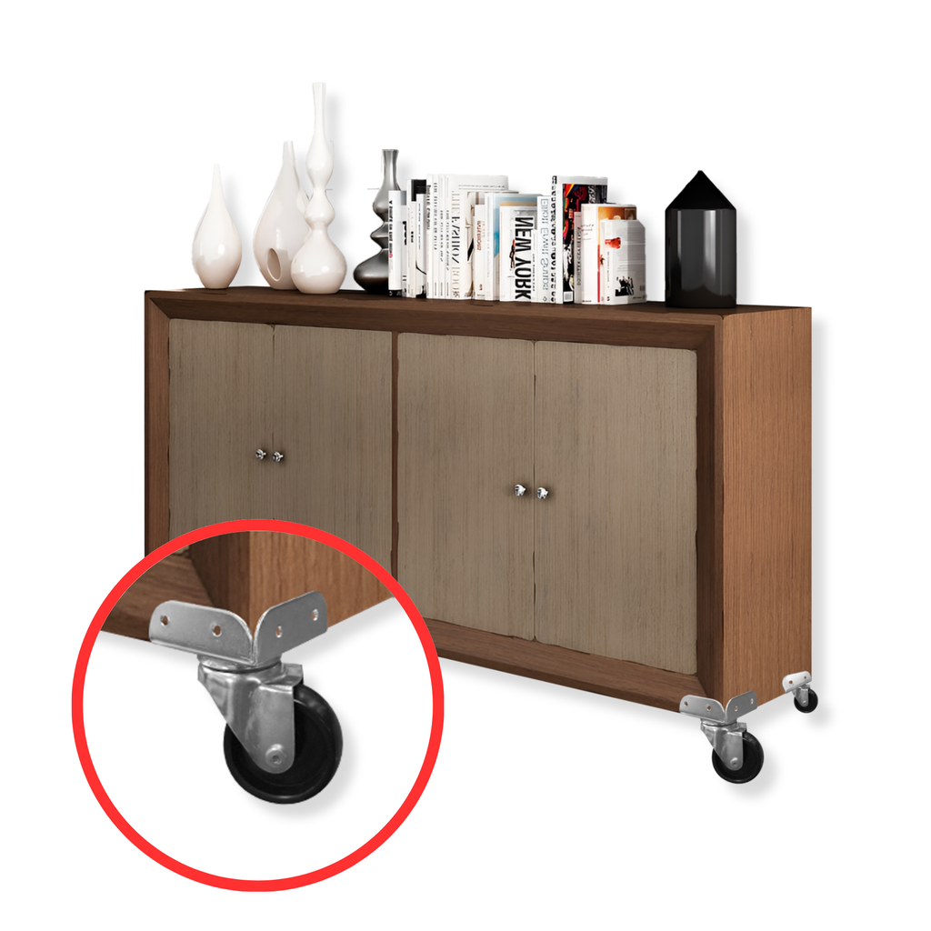 Swivel caster in polypropylene with 2