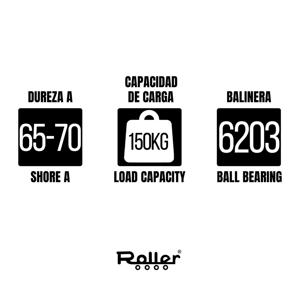 Polypropylene and rubber wheel 20´´