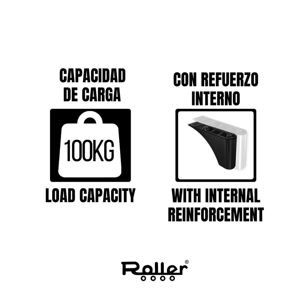 Pata para basecama cromada