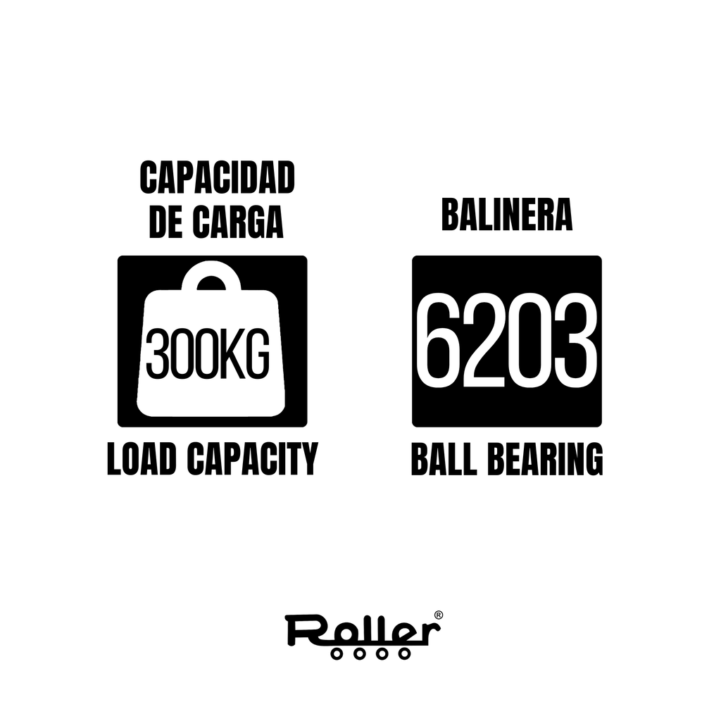 6'' nylon and rubber wheel